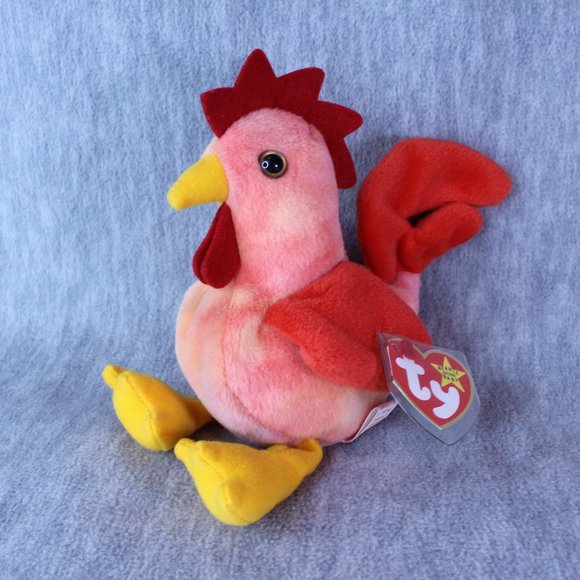 TY DOODLE the ROOSTER #4171 Beanie Babies 3-8-1996 VINTAGE NWT - Picture 2 of 5